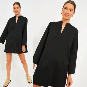 Tuckernuck Pomander Place Roxanne Dress Size XS Black Cotton Stretch LBD
